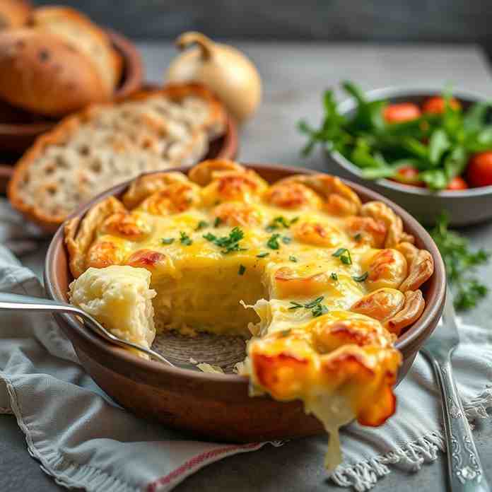 Bulgarian Patatnik - Easy Potato & Cheese Bake Recipe